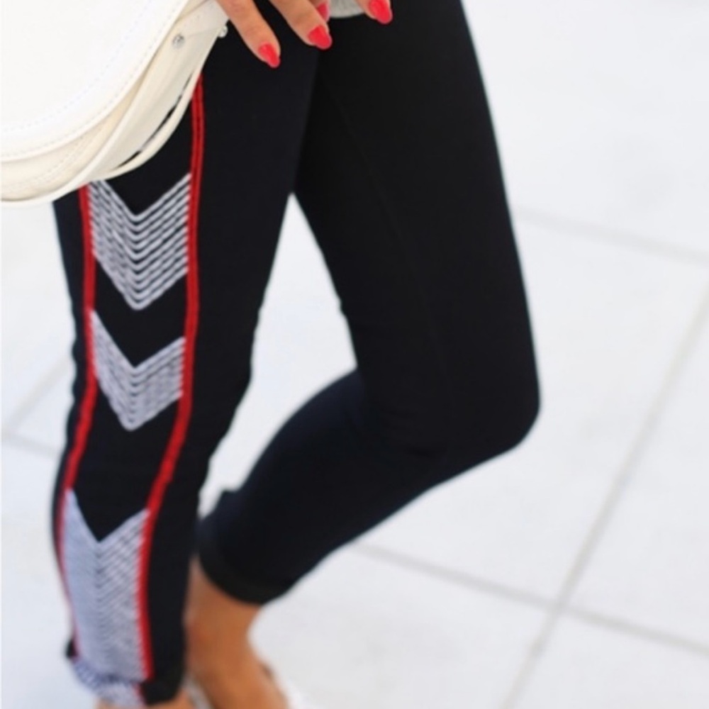 Rag & Bone Raja Midnight embroidered skinny jeans